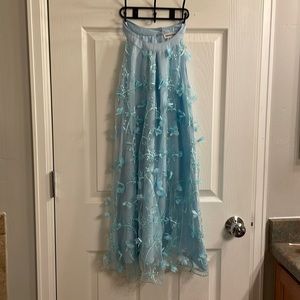 Girl’s Whimsical Blue Dress, Size 12